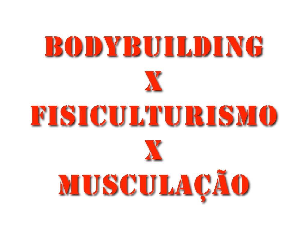 bodybuilding x musculacao